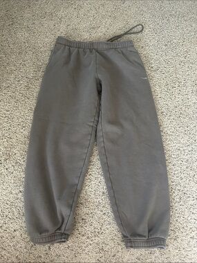 TNA Cozy Fleece Sweatpants in Light Gray